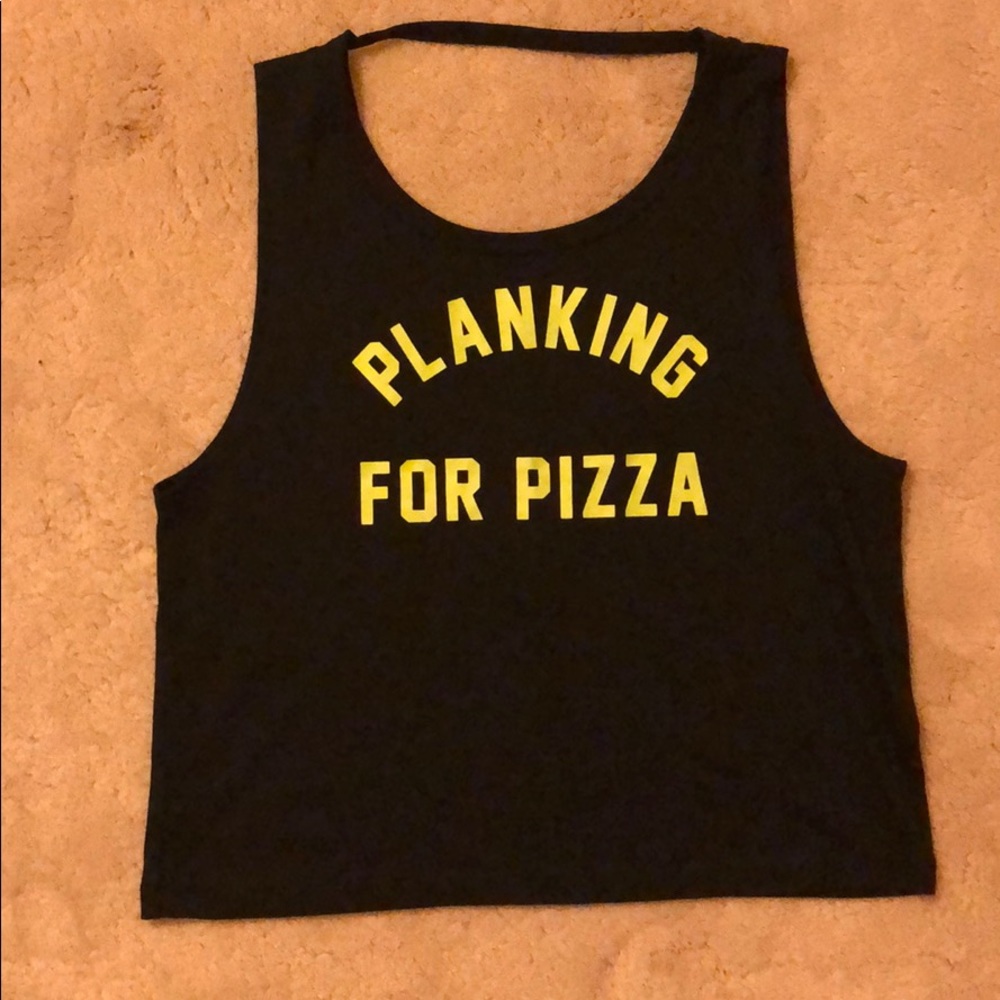 Open back tank top